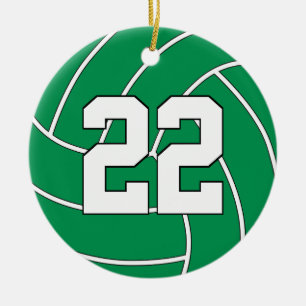 Décoration En Céramique Joueur de volley-ball Custom Jersey Numéro Noël