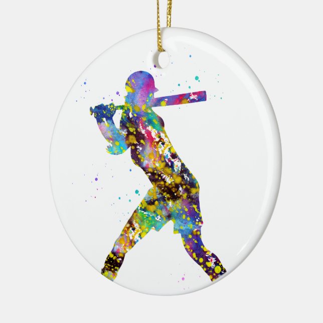 Décoration En Céramique Joueuse de softball féminine (Gauche)