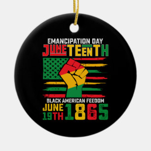 Décoration En Céramique Jour de l'émancipation de Juneteenth Liberté des N