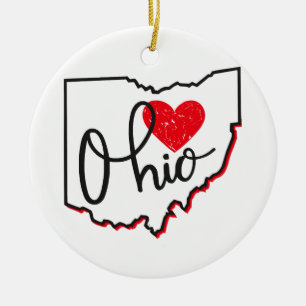 Décoration En Céramique Jour de l'Ohio