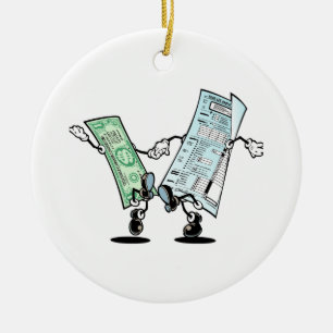 Décoration En Céramique jour fiscal heureux