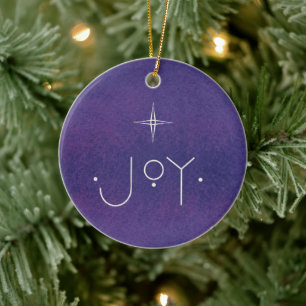 Décoration En Céramique JOY Ornament, AVEC MESSAGE PERSONNALISÉ