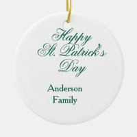 Joyeuse Saint-Patrick famille nom vert minimal