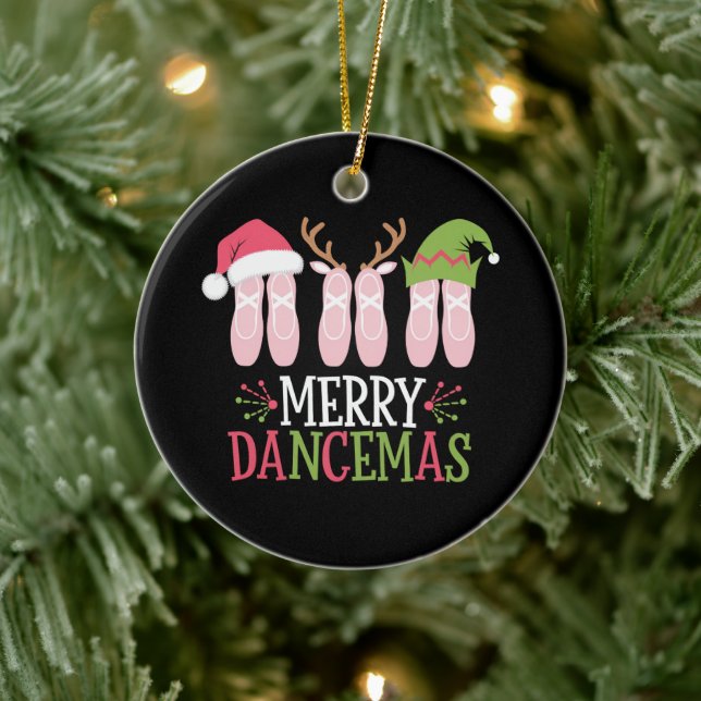 Décoration En Céramique Joyeuses Dancemas Noël Ballet Chaussures Danse (Arbre)