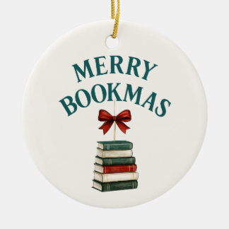 Décoration En Céramique Joyeux Bookmas