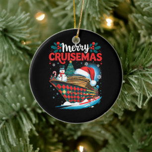 Décoration En Céramique Joyeux Cruisemas drôle de Noël en famille