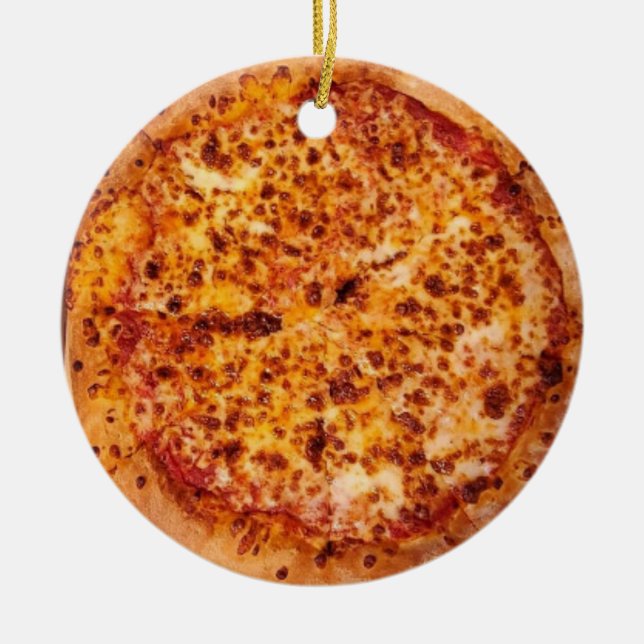 Décoration En Céramique Joyeux Crustmas Plat Profond Fromage Pepperoni Piz (Devant)