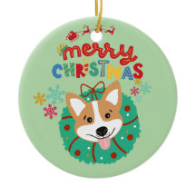 Joyeux et festif Chien Husky de Noël