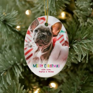 Décoration En Céramique Joyeux et lumineux Photo de Noël