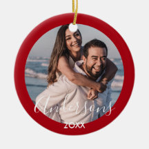 Joyeux Et Lumineux | Typographie moderne Noël roug