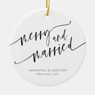 Décoration En Céramique Joyeux Et Marié Nouveau Marié