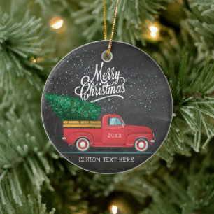 Décoration En Céramique Joyeux Joyeux Joyeux Joyeux Noël Année du texte 