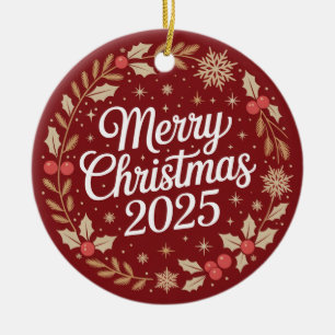 Décoration En Céramique Joyeux Noël 2025