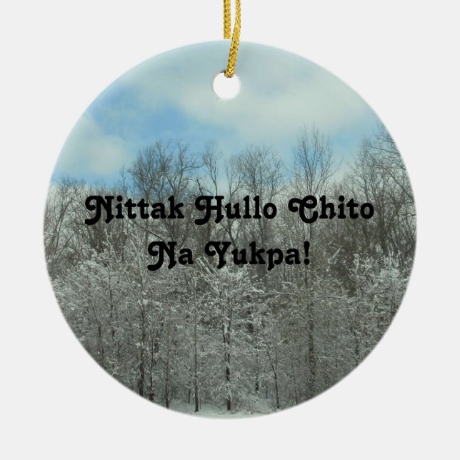 Décoration En Céramique Joyeux Noël à Choctaw (Devant)