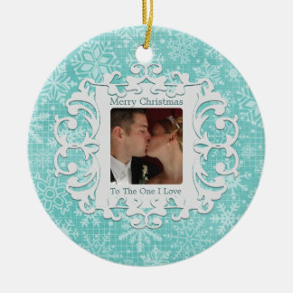 Décoration En Céramique Joyeux Noël à l'une photo de coutume d'amour d'I