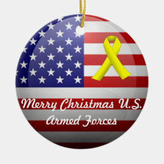 Décoration En Céramique Joyeux Noël/bonnes fêtes forces armées des