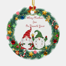 Joyeux Noël de notre gnome au vôtre sur un 