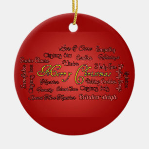 Décoration En Céramique Joyeux Noël et de belles paroles !