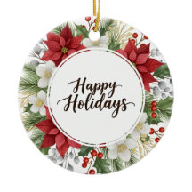 Joyeux Noël Floral Festif Élégant