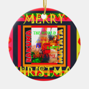 Décoration En Céramique Joyeux Noël "Le monde autour de moi est Heureux de