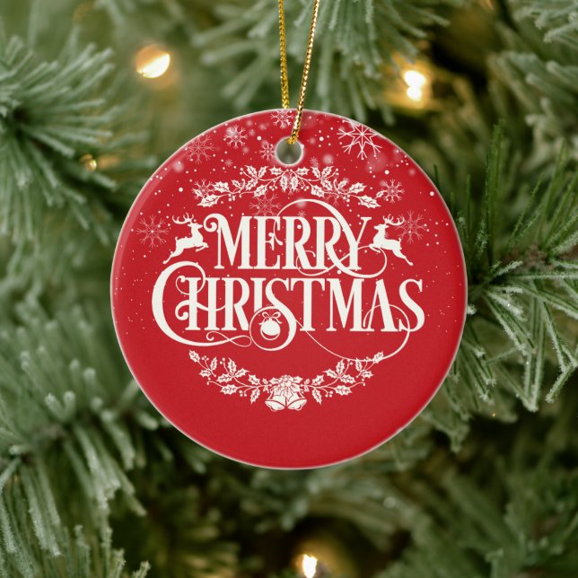 Décoration En Céramique Joyeux Noël Maman Mère Définition (Arbre)