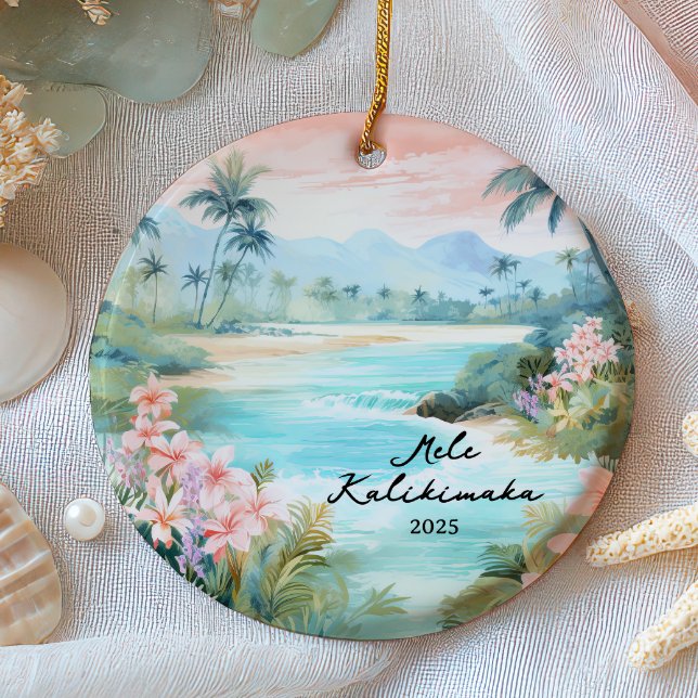 Décoration En Céramique Joyeux Noël Mele Kalikimaka (Créateur téléchargé)