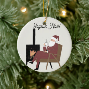 Décoration En Céramique Joyeux Noël Père Noël