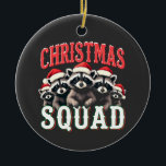 Décoration En Céramique Joyeux Noël Raccoon Santa Hat Amateurs<br><div class="desc">raton laveur de noël,  santa hat,  sapin de noël,  amoureux de ratons,  esprit de noël,  fête,  rallye de fête,  noël 2024,  raton laveur,  amoureux des animaux,  design festif,  raton laveur de père Noël,  animaux de vacances</div>