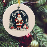 Décoration En Céramique Joyeux Noël rustique et cause Père Noël<br><div class="desc">Ajoutez une touche de charme rustique à votre décor de vacances avec notre coussin "Rustic Joyeux Noël & Cause Père Noël". Ce design enchanteur capte l'esprit de Noël avec une atmosphère chaleureuse et douillette.Répandez la joie et l'esprit de donner cette période de fêtes avec notre coussin 'Rustic Joyeux Noël &...</div>