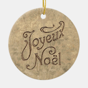 Décoration En Céramique Joyeux Noel Vintage Noël