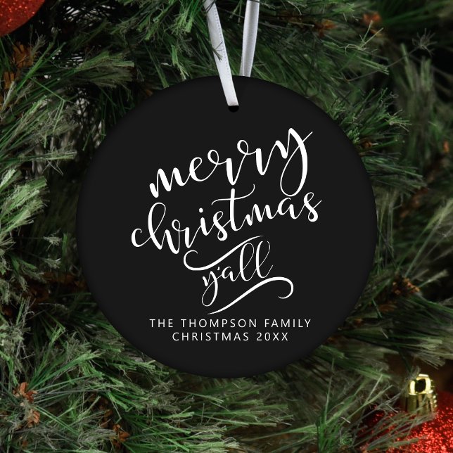 Décoration En Céramique Joyeux Noël Y'all Texas Holiday Photo (Créateur téléchargé)