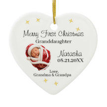 Joyeux premier Noël personnalisé petite-fille