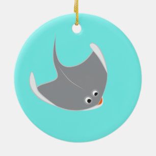 Décoration En Céramique Joyeux Stingrays