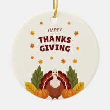 Joyeux Thanksgiving Automne, Citrouille & Dinde