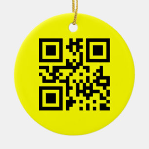 Décoration En Céramique ‹ Joyeux visage souriant Emoji — Code QR