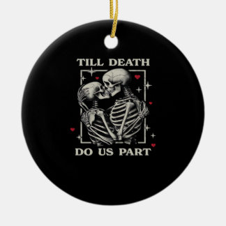 Décoration En Céramique Jusqu'à ce que la mort nous sépare - Drôle Slogan 