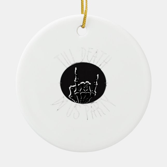 Décoration En Céramique Jusqu'à la mort Fêtons-nous classique (Devant)