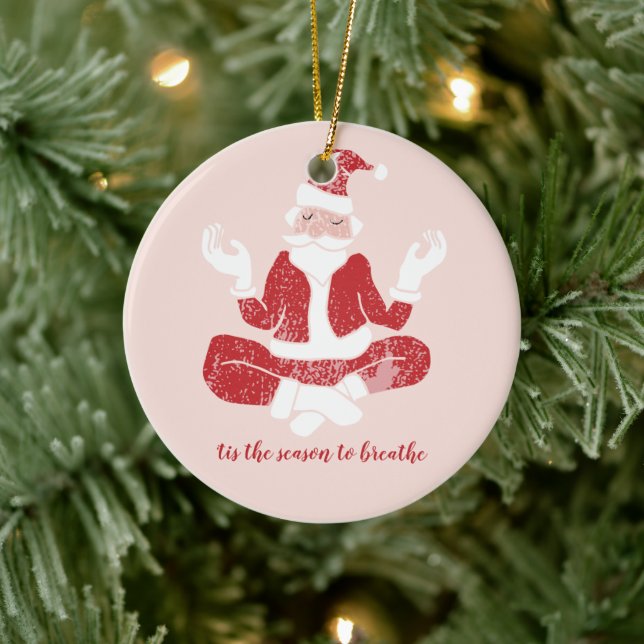 Décoration En Céramique Just Breathe Yoga Santa (Arbre)