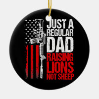Juste un père régulier élever des lions Patriot US