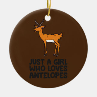 Décoration En Céramique Juste une fille qui aime Antelopes
