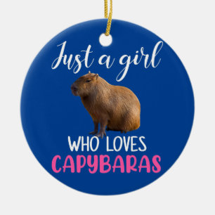 Décoration En Céramique Juste une fille qui aime capybara capybara 