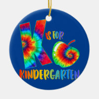K Est Pour La maternelle Tie Dye Enseignant Étudia