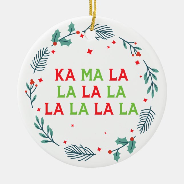 Décoration En Céramique Kamala Harris Christmas Vice-présidente USA (Devant)