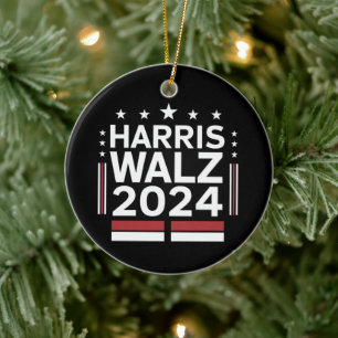 Décoration En Céramique KamalaHarris TimWaltz 2024