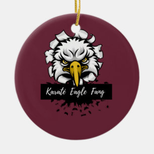 Décoration En Céramique Karaté Eagle Fang T-Shirt