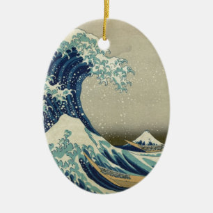Décoration En Céramique Katsushika Hokusai : La Grande Vague de Kanagawa