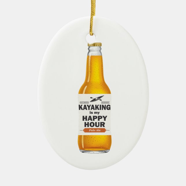 Décoration En Céramique Kayaking est mon heure heureuse (Devant)