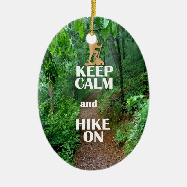 Décoration En Céramique Keep Calm and Hike On (Devant)