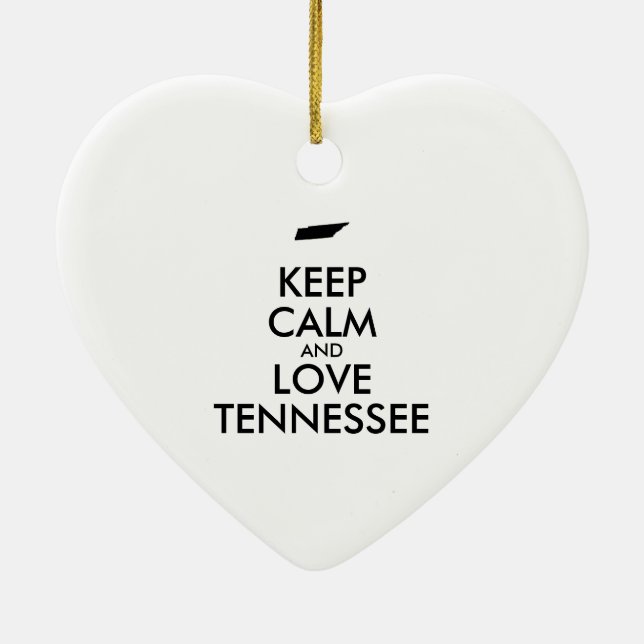 Décoration En Céramique KEEP CALM et LOVE TENNESSEE (Dos)