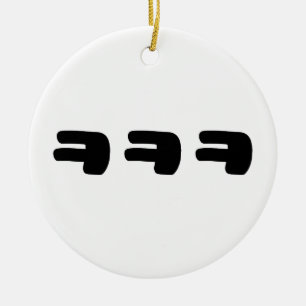 Décoration En Céramique KEKEKEKE ㅋ ㅋ ㅋ coréen Slang